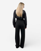 Μαύρη φαρδιά παντελόνα