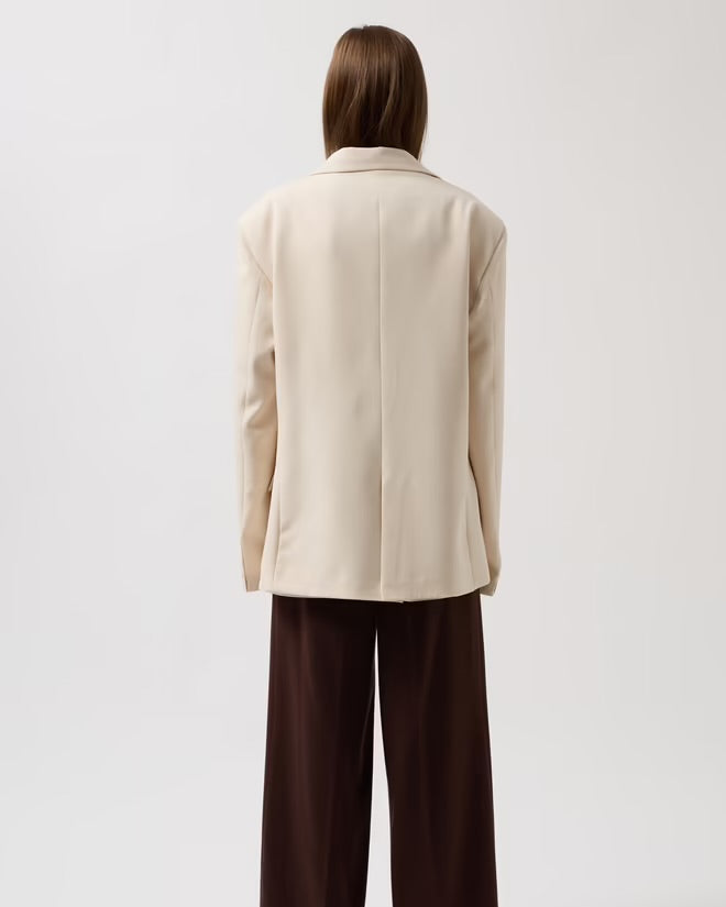 Μπλέιζερ oversize κρεμ