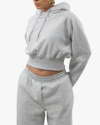 Σετ γκρι oversized φόρμα με φούτερ