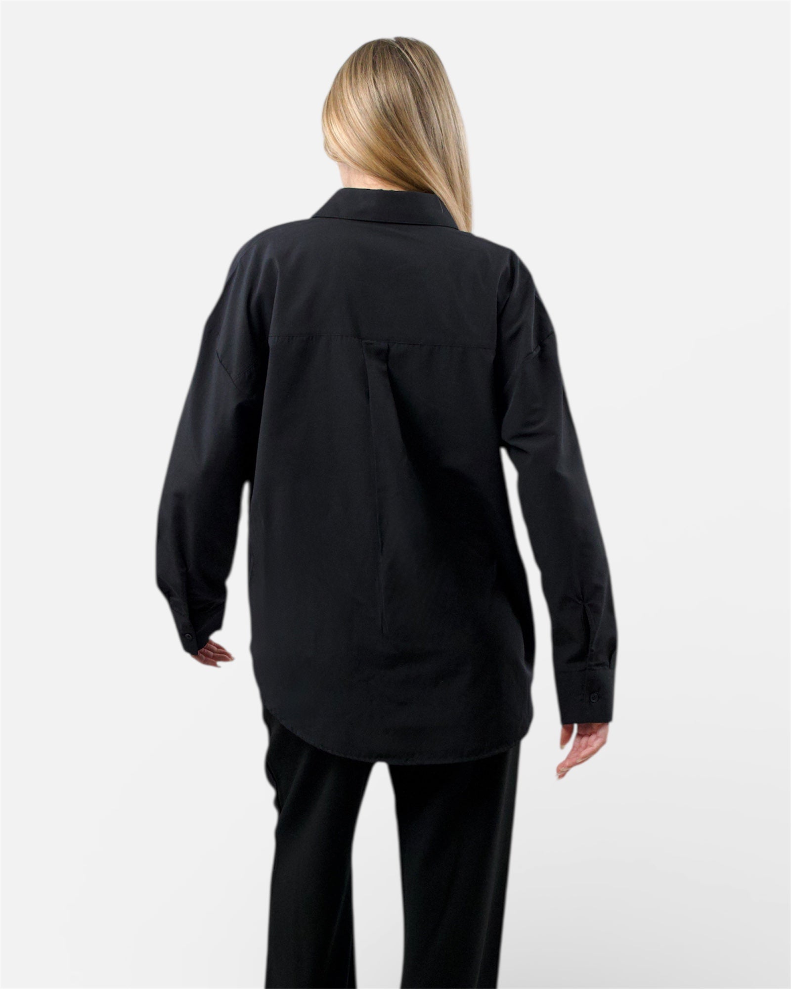 Μαύρο basic πουκάμισο