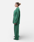 Green suit set with vest and pants