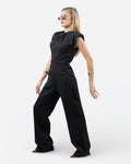Μαύρη ολόσωμη φόρμα με βάτες